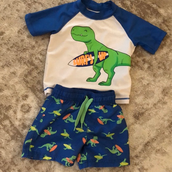 Carter's Swim Toddlerbaby Swim Trunks And Rash Guard Poshmark